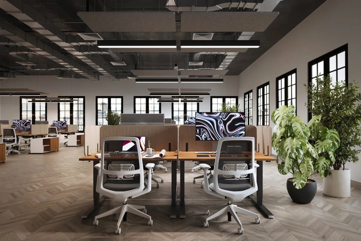 Vizualizacija Feltpanel Workspace Desk Divider pregrada između uredskih radnih mjesta